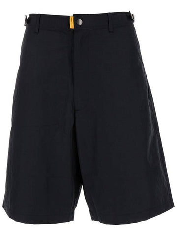 Black Bermuda Shorts With Buckles At Sides In Cotton Blend Man - PARAJUMPERS - BALAAN 1