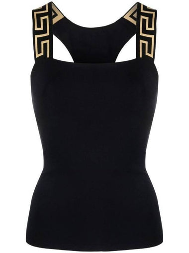 Women's Greca Border Sleeveless Black - VERSACE - BALAAN 1