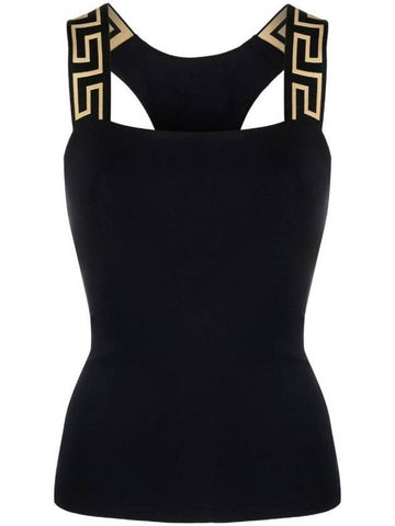 Women's Greca Border Sleeveless Black - VERSACE - BALAAN 1