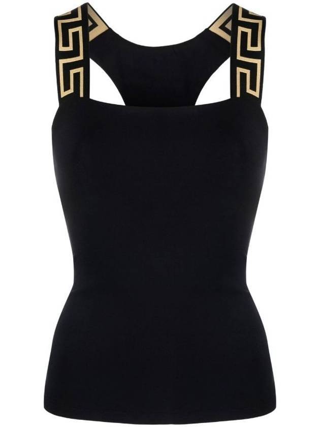 Women's Greca Border Sleeveless Black - VERSACE - BALAAN 1