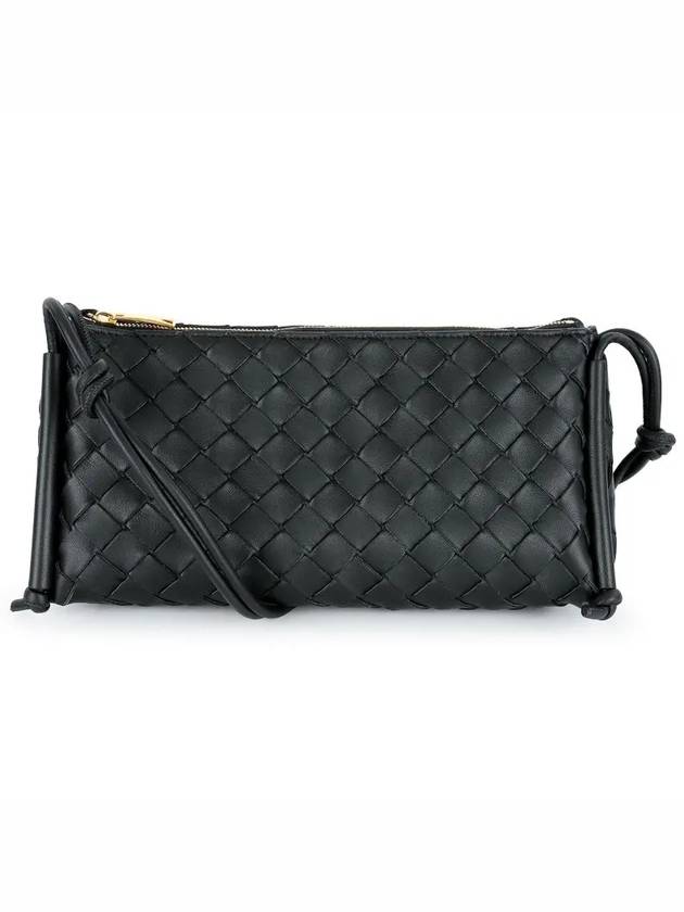 Intrecciato Nappa Leather Shoulder Bag Black - BOTTEGA VENETA - BALAAN 3