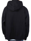 Men's Logo Graphic Drawstring Hoodie Black - MAISON MIHARA YASUHIRO - BALAAN 6