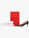 V Logo Signature Smooth Leather Pumps Heels Black - VALENTINO - BALAAN 5