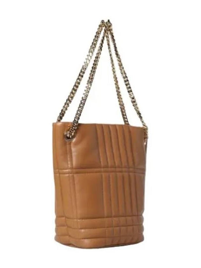 Lola Quilted Lambskin Small Bucket Bag Brown - BURBERRY - BALAAN 2