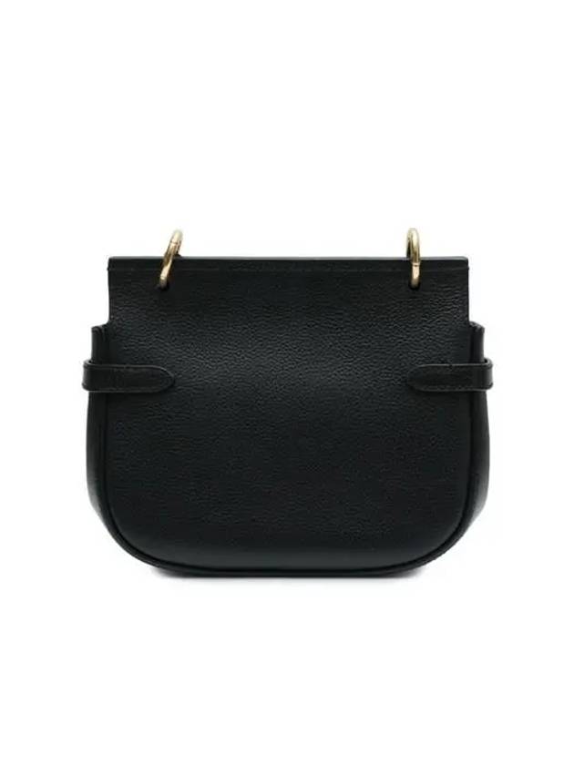 Amberley Classic Satchel Small Grain Shoulder Bag Black - MULBERRY - BALAAN.