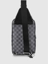 Avenue AVENUE Leather Sling Bag Black Silver - LOUIS VUITTON - BALAAN 7