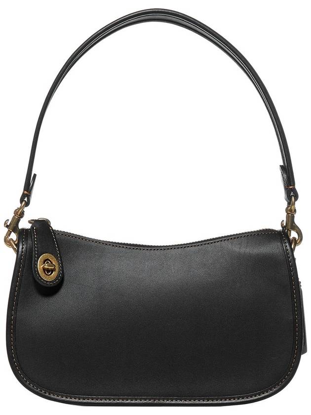 Swinger Leather Shoulder Bag Black - COACH - BALAAN 2