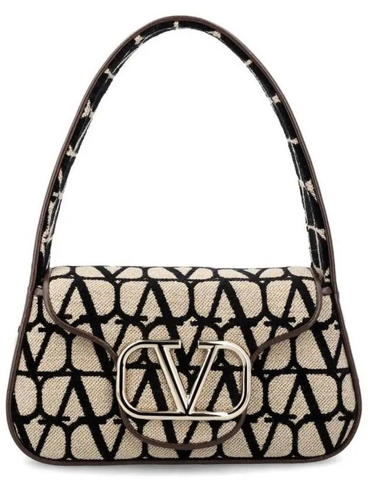 V Monogram Shoulder Bag Beige - VALENTINO - BALAAN 2