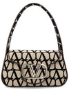 V Monogram Shoulder Bag Beige - VALENTINO - BALAAN 3