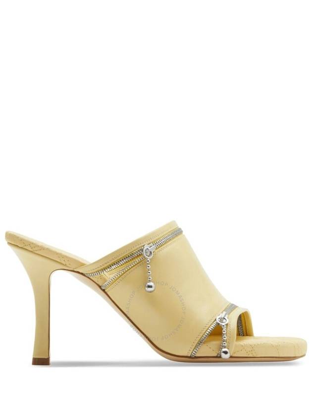 Deco zipped leather sandals 85mm - BURBERRY - BALAAN 2