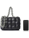 Cassette Lambskin Shoulder Bag Black - BOTTEGA VENETA - BALAAN 7