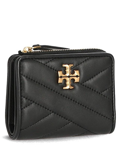 Chevron Half Wallet Black - TORY BURCH - BALAAN 2