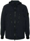 Skin Touch Nylon TC Hooded Jacket Black - STONE ISLAND - BALAAN 2