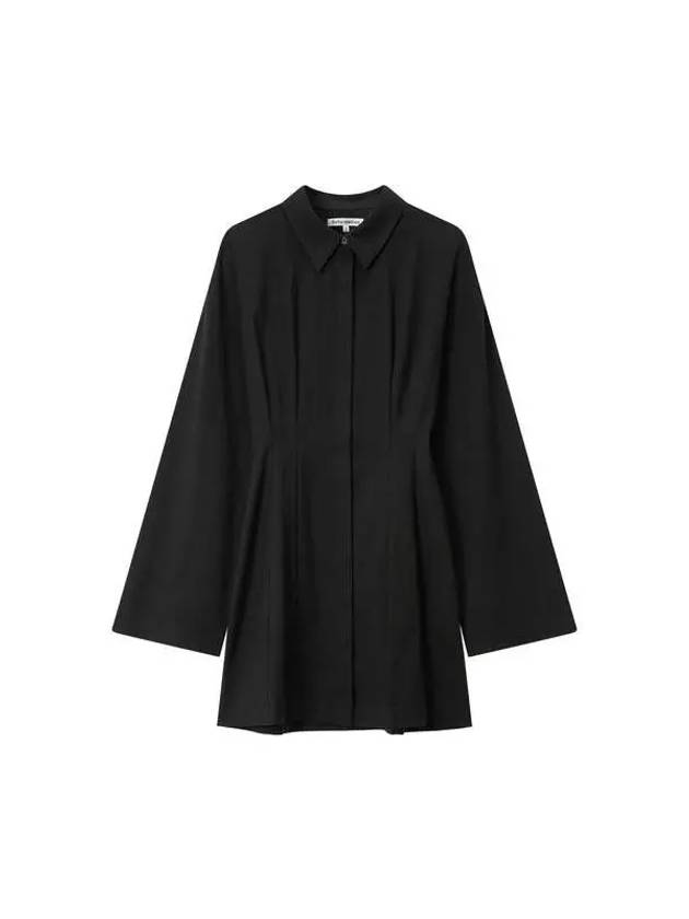 Hidden button-up shirt dress black 271016 - REFORMATION - BALAAN 1