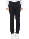 Men's Polyamide Blend Straight Pants Black - THEORY - BALAAN 1