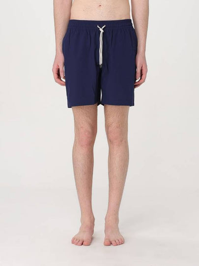 Embroidered Logo Drawstring Swim Shorts Navy - POLO RALPH LAUREN - BALAAN 2