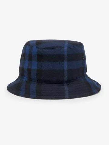 Check pattern bucket hat navy blue 8050429 - BURBERRY - BALAAN 1