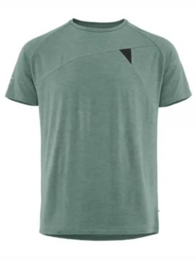 Men's Fafne Base Layer Short Sleeve T-Shirt Faded Green - KLATTERMUSEN - BALAAN 2