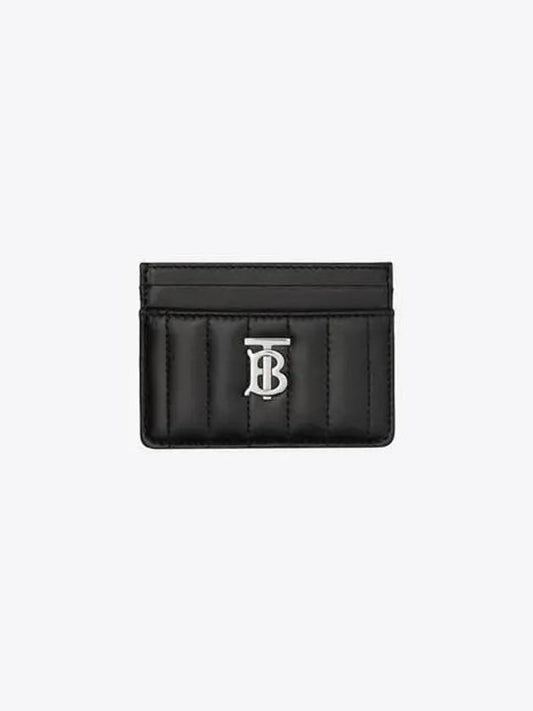 Lola Quilted Card Wallet Black - BURBERRY - BALAAN 2