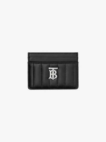 Lola Quilted Card Wallet Black - BURBERRY - BALAAN 2