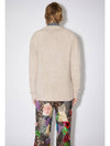 Wool Blend Cardigan Light Taupe - ACNE STUDIOS - BALAAN 3