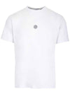 Solar Eclipse Print Short Sleeve T-Shirt Ice - STONE ISLAND - BALAAN 1