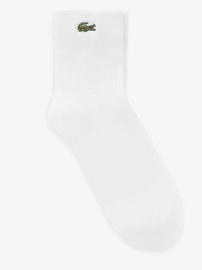 Basic Solid Pique Medium Neck Socks RA019E 001 - LACOSTE - BALAAN 2