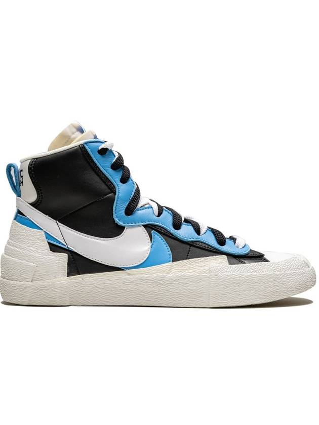 Sacai Blazer Mid High Top Sneakers White Black Legend Blue - NIKE - BALAAN 2