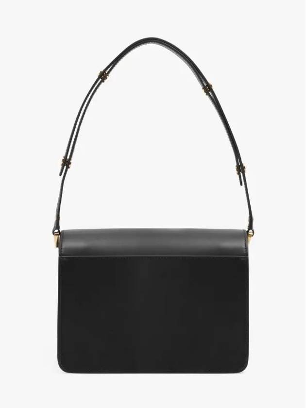 Trunk Medium Calfskin Shoulder Bag Black - MARNI - BALAAN 4