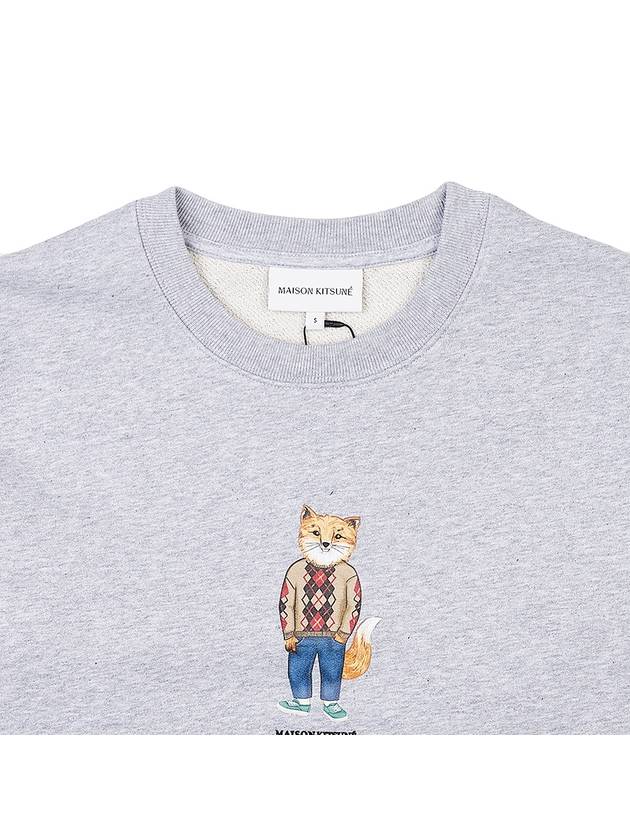 Maison Kitsune Dressed Fox Sweatshirt LW00309KM001 LGM - MAISON KITSUNE - BALAAN 3