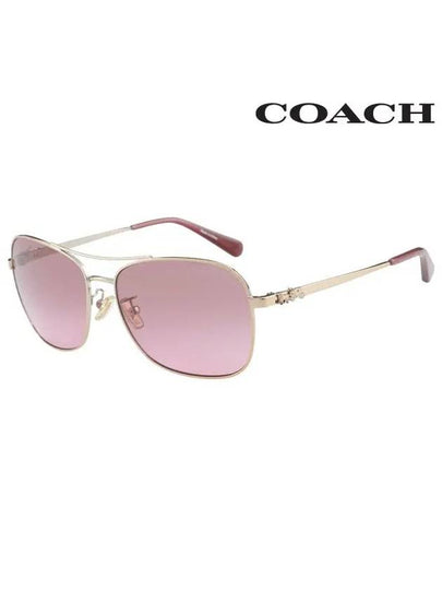 Sunglasses HC7080 9005 14 Square Metal Women s - COACH - BALAAN 2