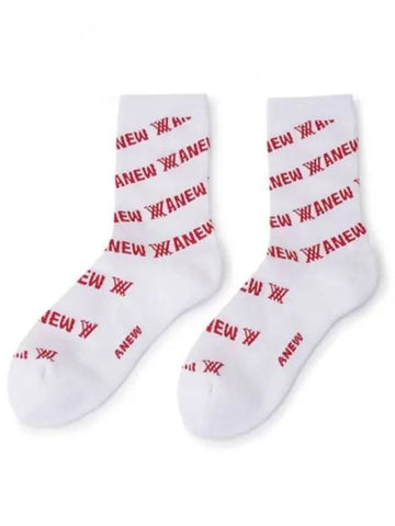 Anew Men s Diagonal Logo Refit Jangmok Socks RE Domestic Product GQCY23071276017 - ANEWGOLF - BALAAN 1