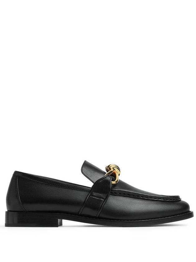 Astaire Leather Loafers Black - BOTTEGA VENETA - BALAAN 2