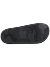 Gancini Printing Band Rubber Slippers Black - SALVATORE FERRAGAMO - BALAAN 10