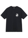 Beach Roots Short Sleeve T-Shirt Black - STUSSY - BALAAN 1