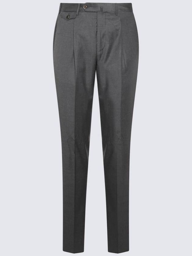 Pt Torino Grey Wool Pants - PT TORINO - BALAAN 1