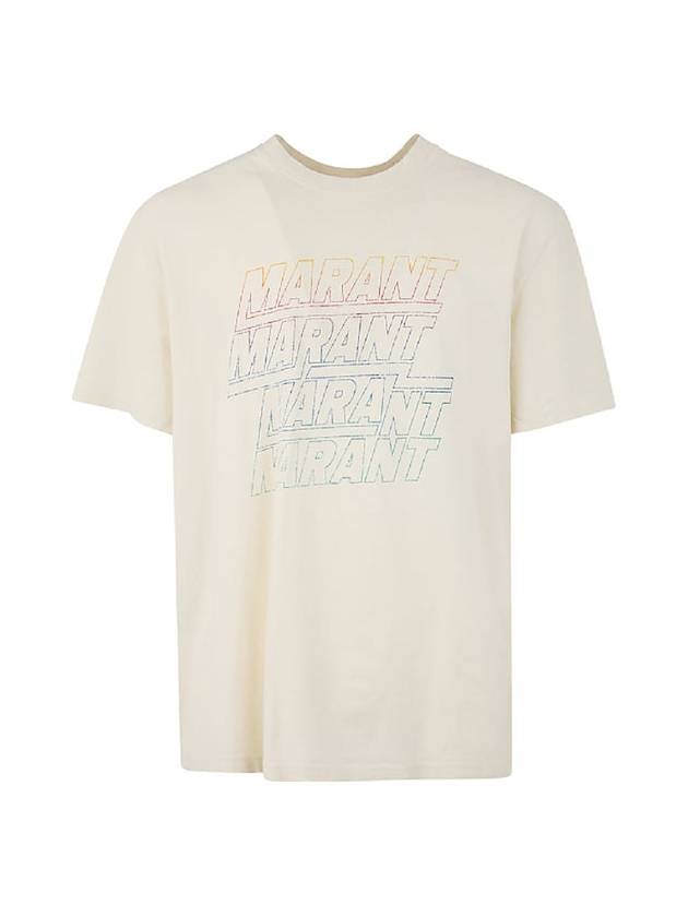 Hugo Logo Short Sleeve T-shirt Ecru - ISABEL MARANT - BALAAN 2