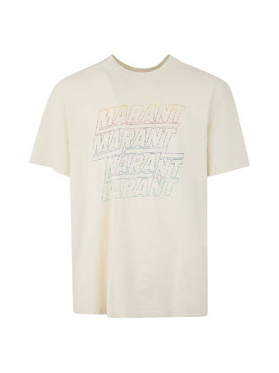 Hugo Logo Short Sleeve T-shirt Ecru - ISABEL MARANT - BALAAN 2