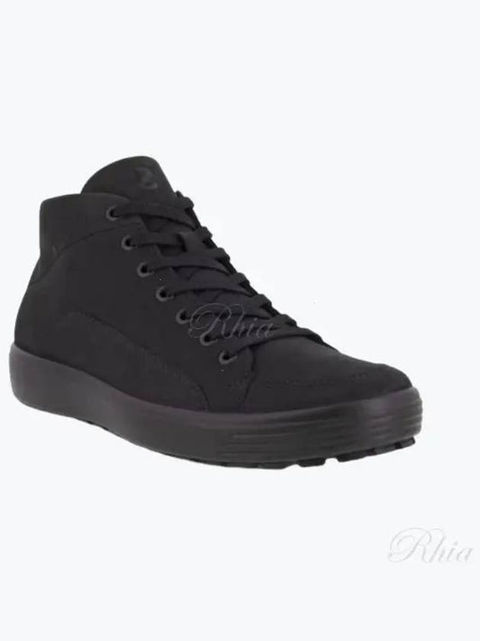 Men's Soft 7 Tred High-Top Sneakers Black - ECCO - BALAAN 2