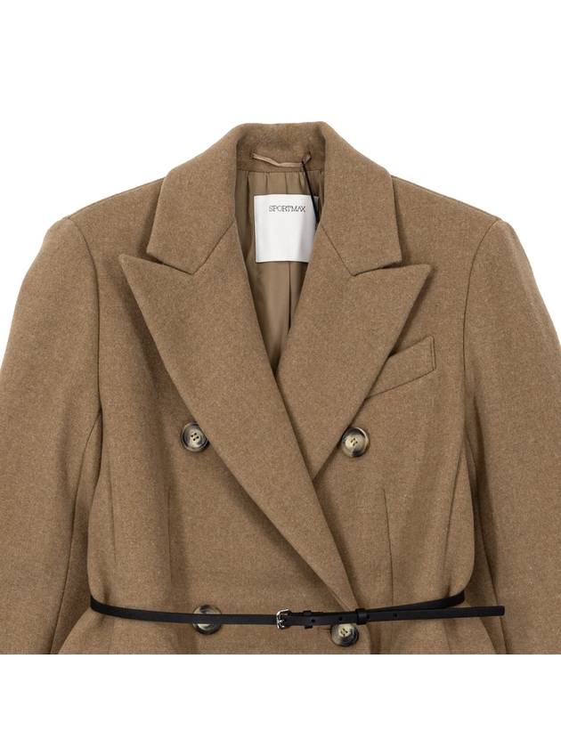 Sports Max Outerwear Classic Double Coat Camel - MAX MARA - BALAAN 3