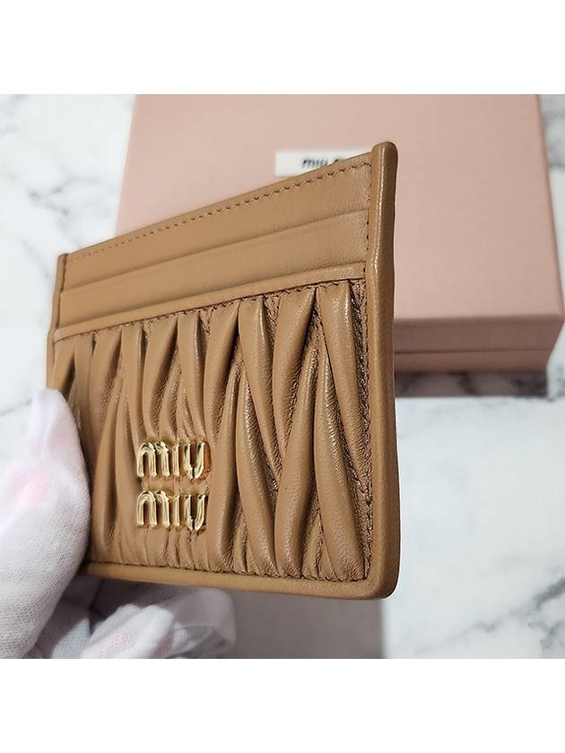 Materasse Nappa Leather Card Wallet Caramel - MIU MIU - BALAAN 8