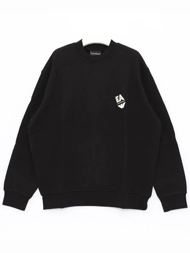 Embroidery Logo Sweatshirt Black - EMPORIO ARMANI - BALAAN 4