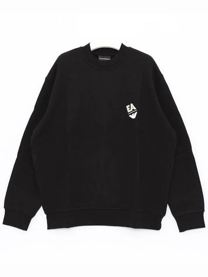 Embroidery Logo Sweatshirt Black - EMPORIO ARMANI - BALAAN 2