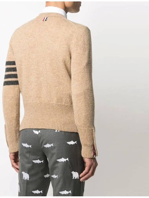 Diagonal Armband Knit Top Camel - THOM BROWNE - BALAAN 5