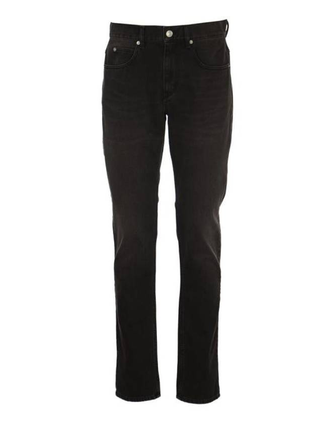 Denim Straight Pants PA0070HA B1G02H02FK FADED BLACK - ISABEL MARANT - BALAAN 2