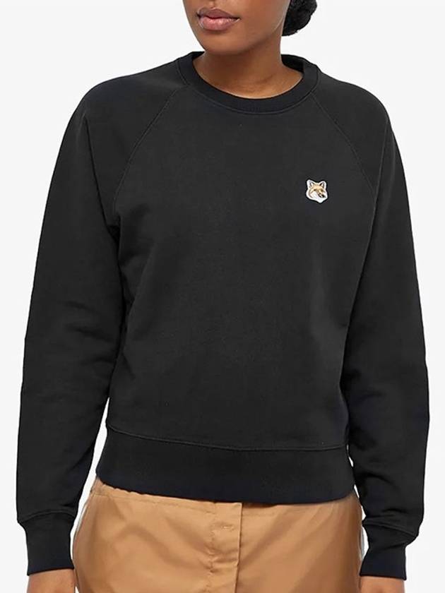 Fox Head Patch Regular Sweatshirt Black - MAISON KITSUNE - BALAAN 4