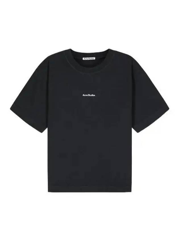 Logo short sleeve t shirt black - ACNE STUDIOS - BALAAN 1