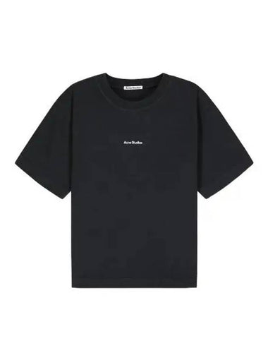 Logo short sleeve t shirt black - ACNE STUDIOS - BALAAN 1