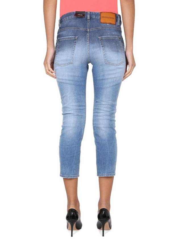 Denim Straight Pants S75LB0758 S30789470 DENIM - DSQUARED2 - BALAAN 5