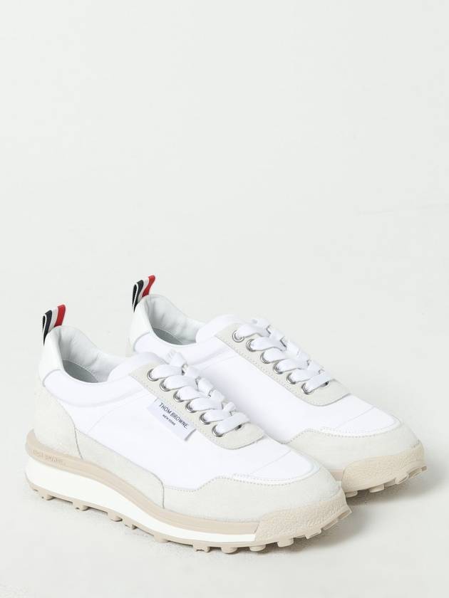 Eco Nylon Alumni Low Top Sneakers White - THOM BROWNE - BALAAN 3